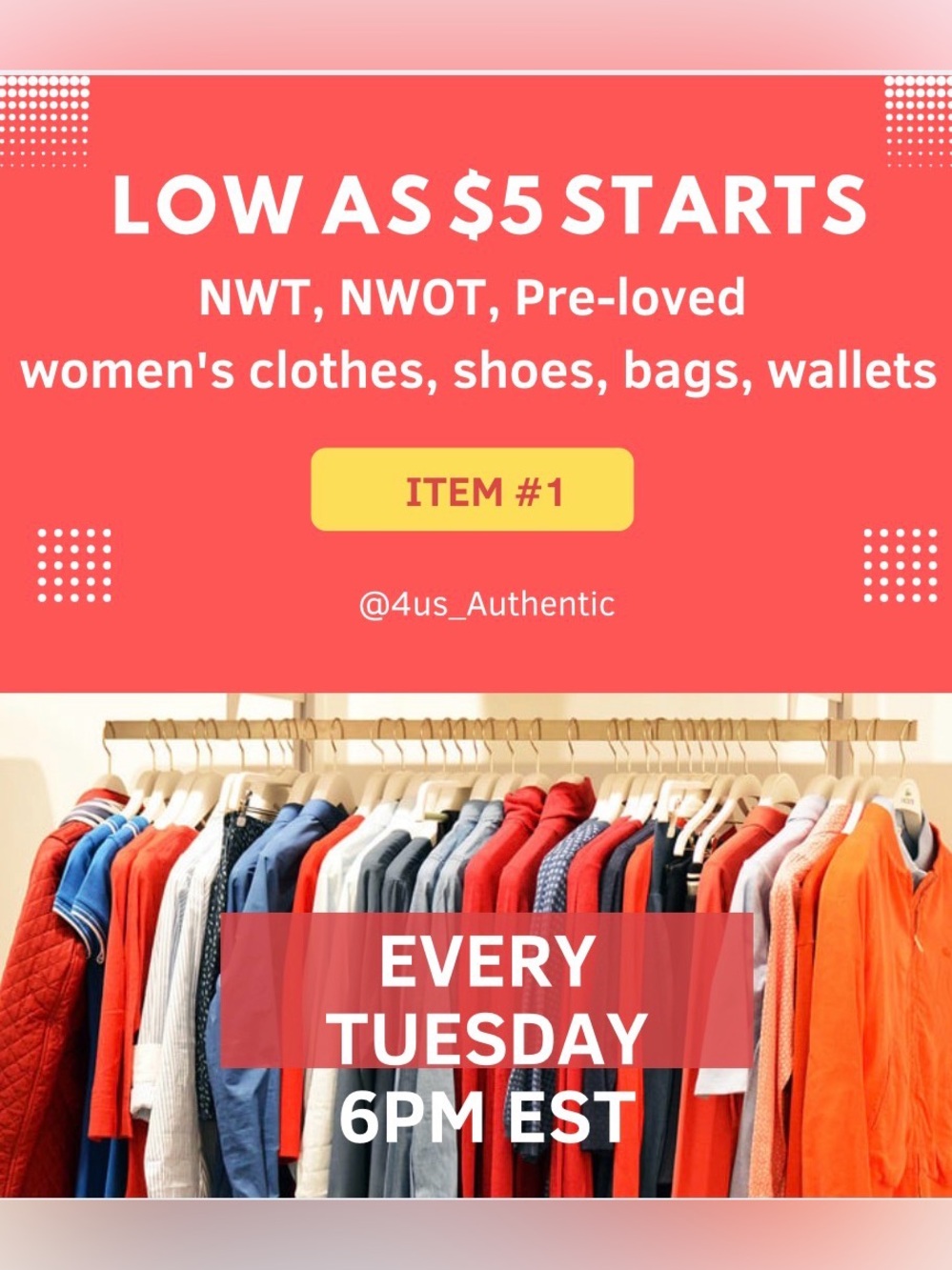 Low as $5 starts